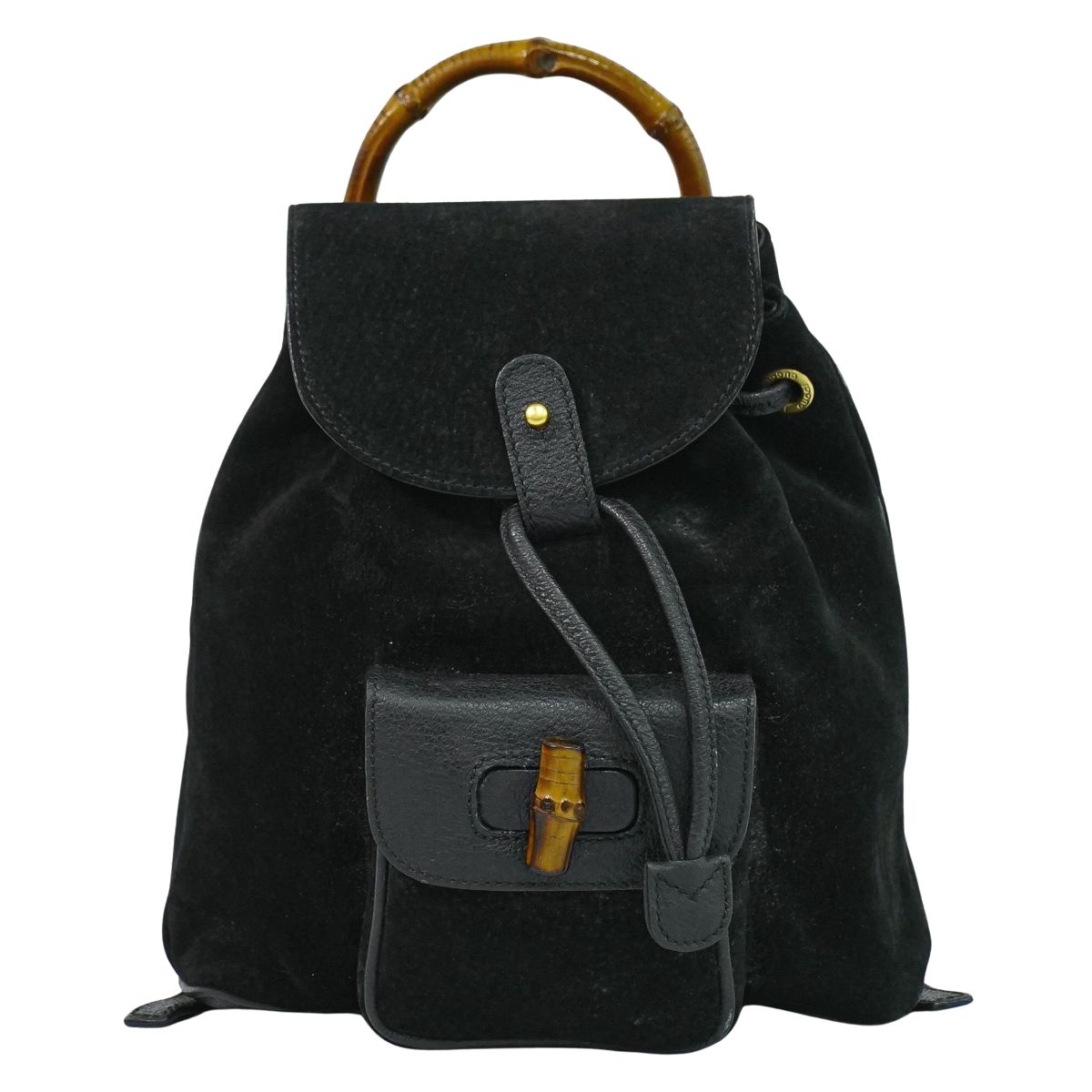 GUCCI バンブー ミニ リュックサック ブラック