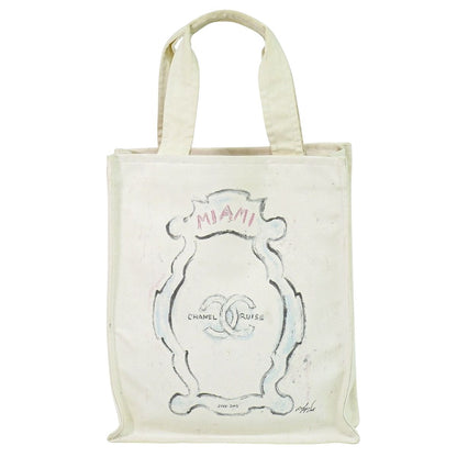 CHANEL ココマーク マイアミ クルーズライン トートバッグ ホワイト
