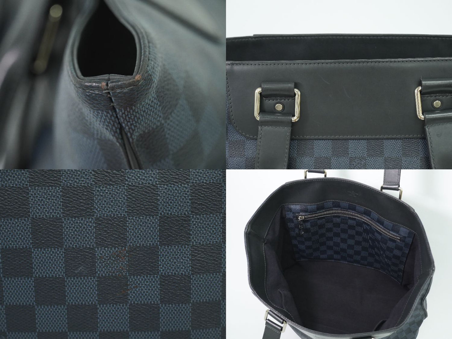 LOUIS VUITTON カバヴォワヤージュ ダミエ コバルト ショルダーバッグ N41397