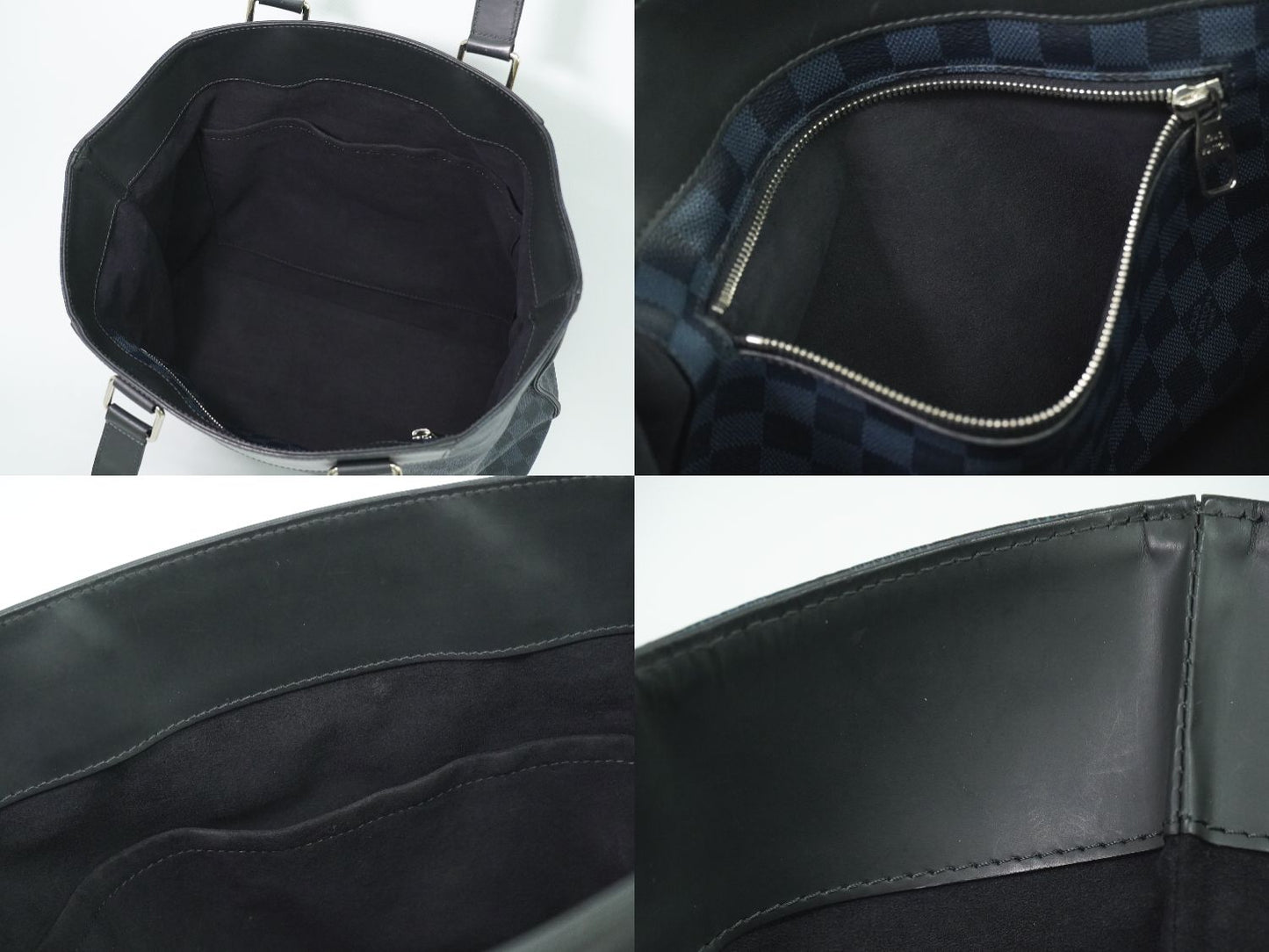 LOUIS VUITTON カバヴォワヤージュ ダミエ コバルト ショルダーバッグ N41397