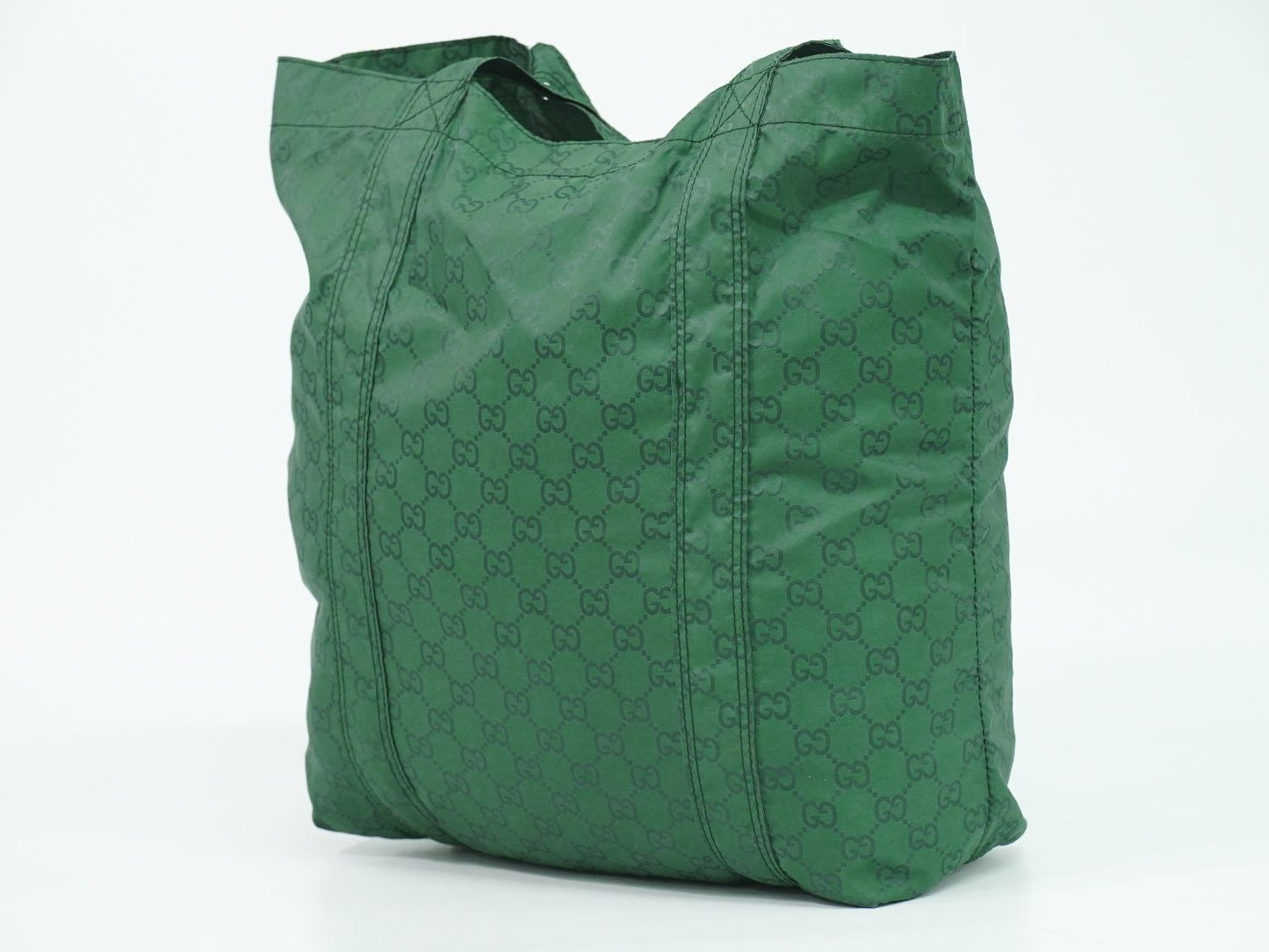 GUCCI GGナイロン エコバッグ グリーン 223669