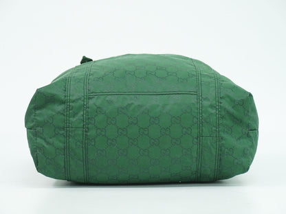 GUCCI GGナイロン エコバッグ グリーン 223669