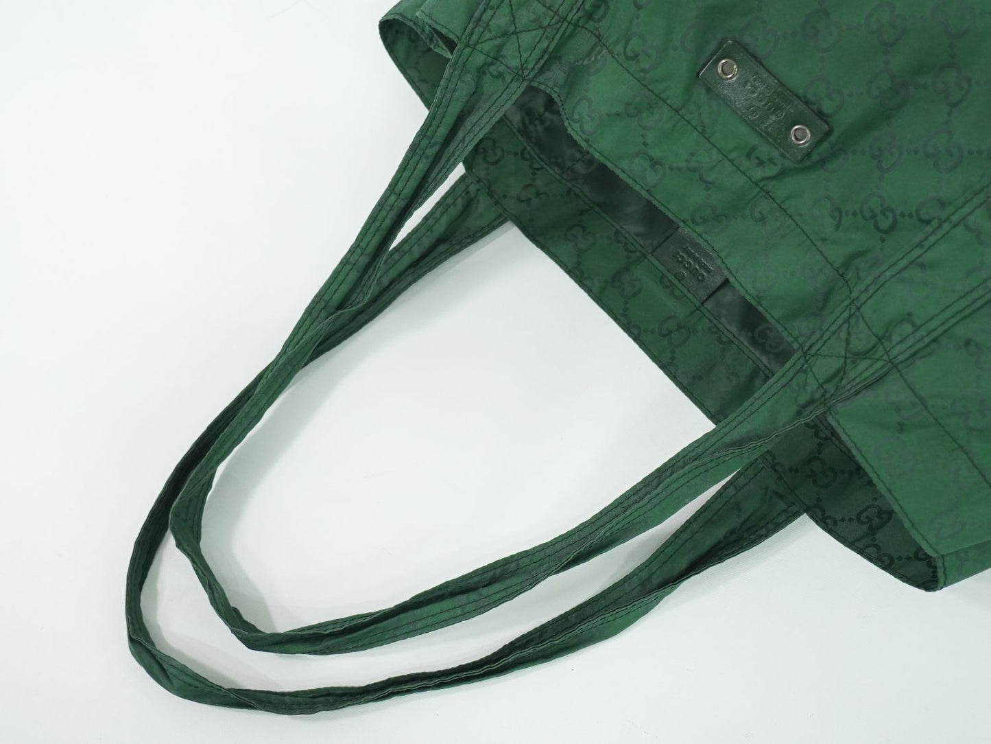 GUCCI GGナイロン エコバッグ グリーン 223669