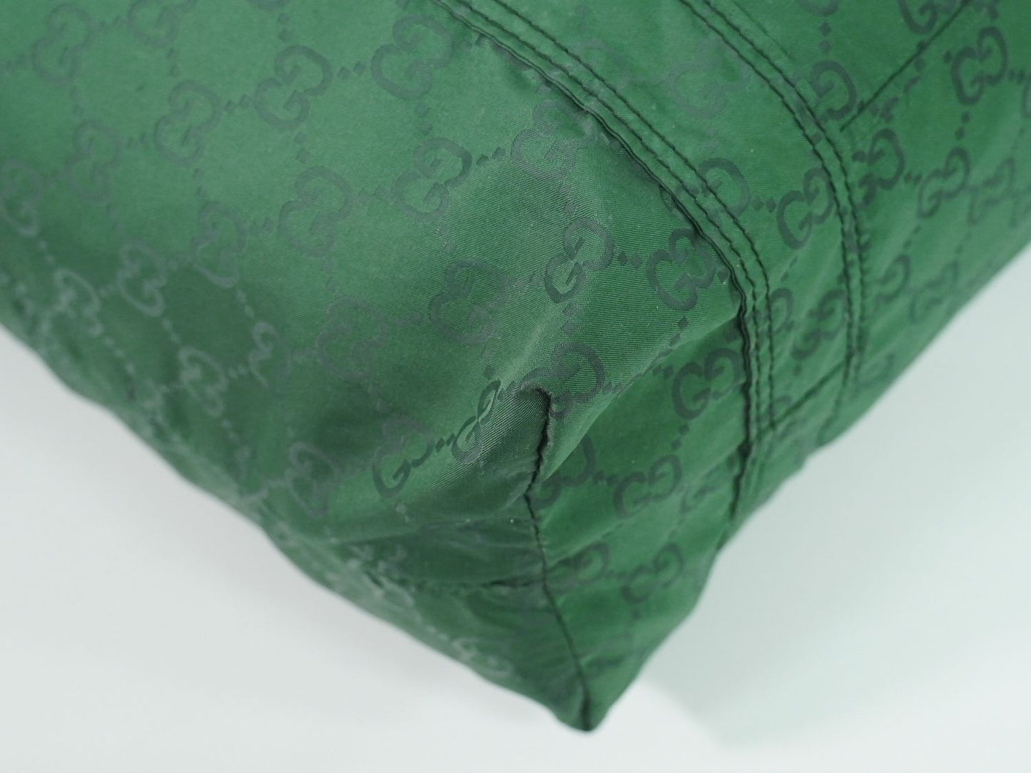 GUCCI GGナイロン エコバッグ グリーン 223669