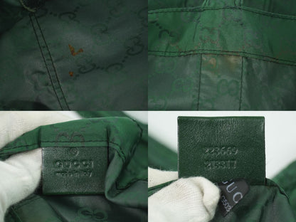 GUCCI GGナイロン エコバッグ グリーン 223669