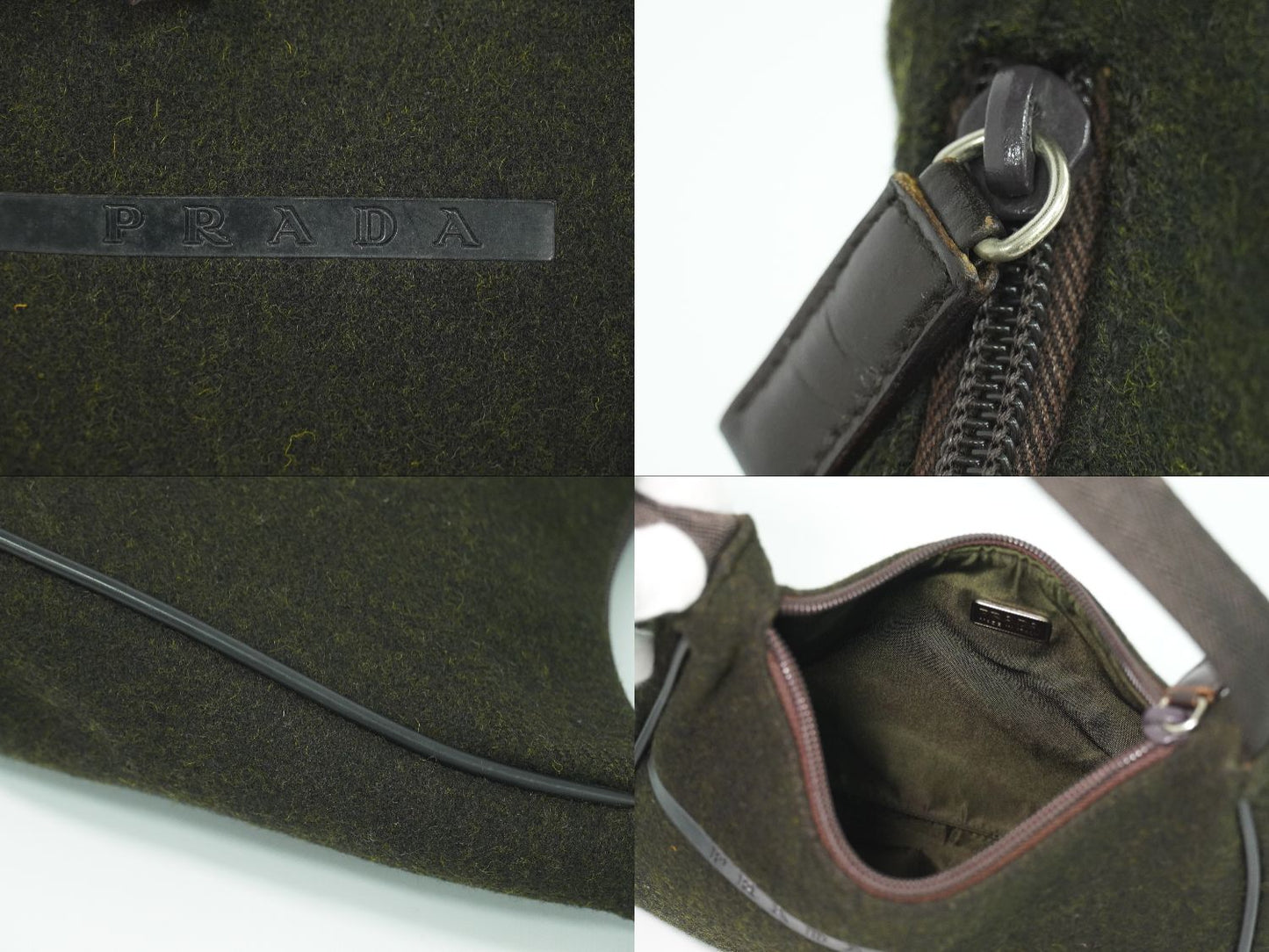 PRADA スポーツライン ハンドバッグ ダークカーキ