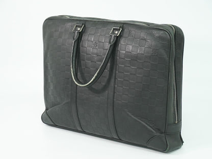 LOUIS VUITTON ポルトドキュマンヴォワヤージュ ダミエ アンフィニ ビジネスバッグ オニキス N41146