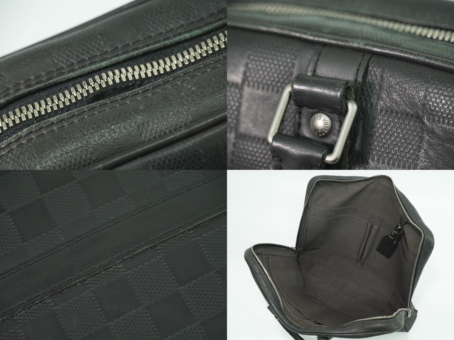 LOUIS VUITTON ポルトドキュマンヴォワヤージュ ダミエ アンフィニ ビジネスバッグ オニキス N41146