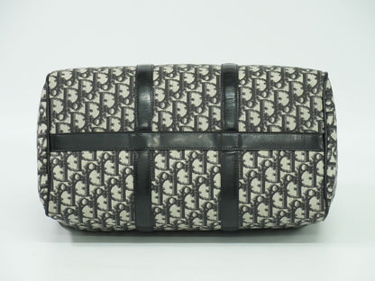 Christian Dior トロッター ボストンバッグ ブラック ホワイト