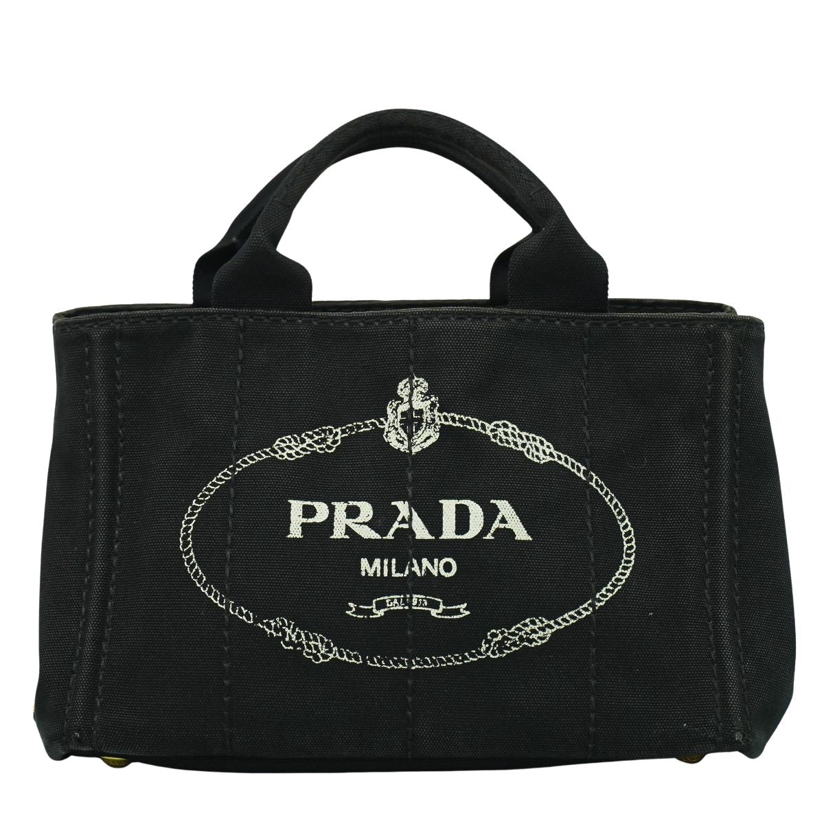 PRADA ミニ カナパ ハンドバッグ ブラック BN2439