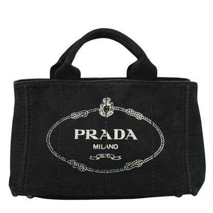 PRADA ミニ カナパ ハンドバッグ ブラック BN2439