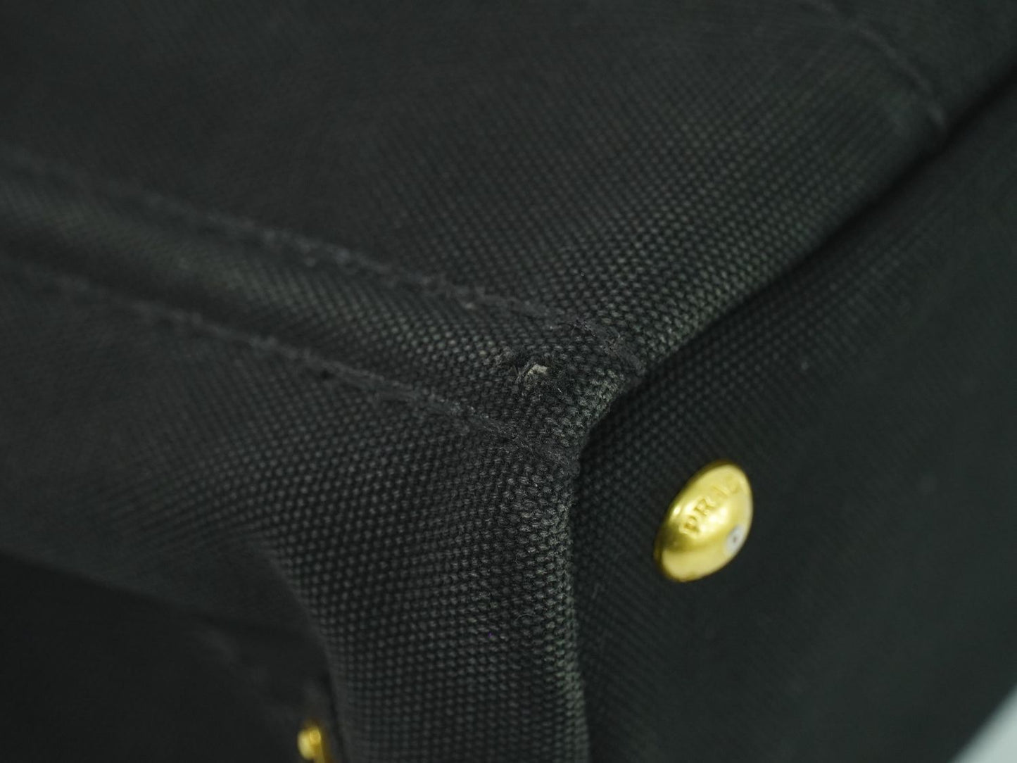 PRADA ミニ カナパ ハンドバッグ ブラック BN2439