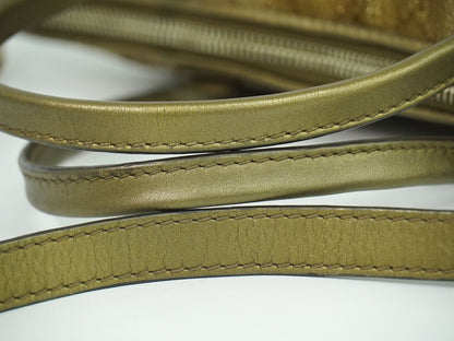 GUCCI ハートビット GGキャンバス 2WAY ショルダーバッグ ブラウン ブロンズゴールド 269957