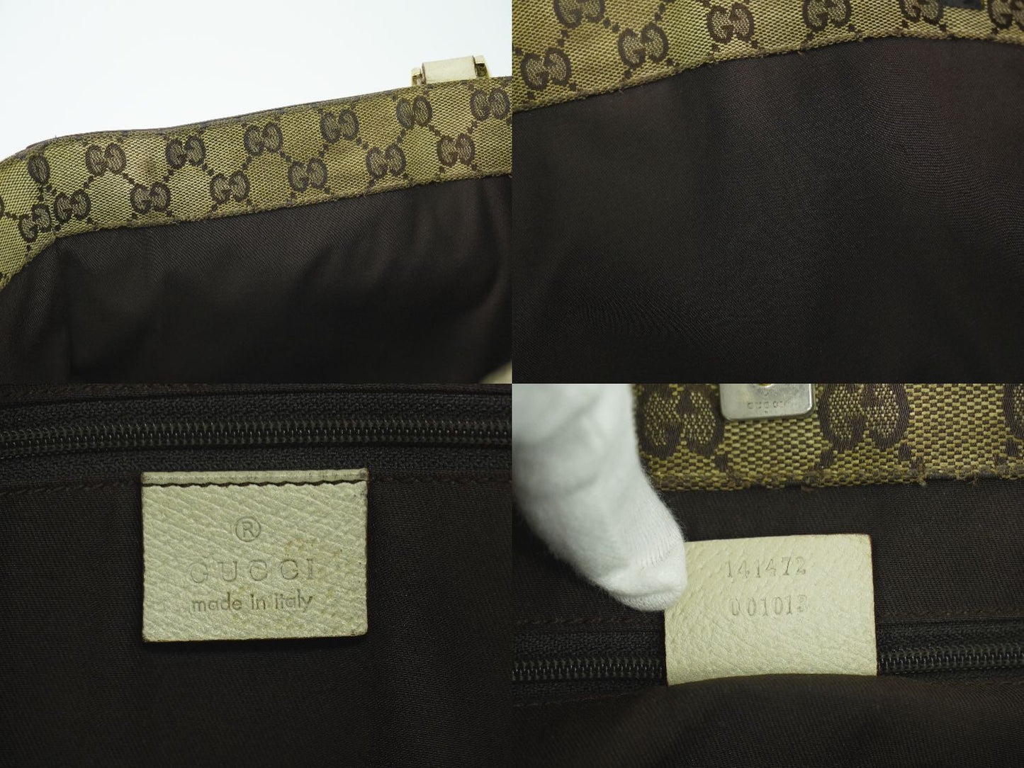 GUCCI アビー トートバッグ アイボリー 141472