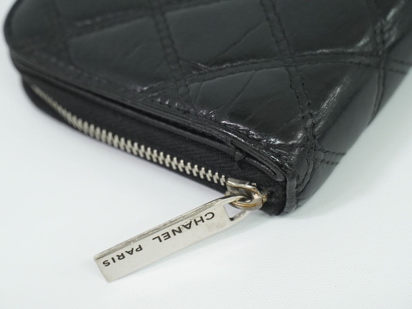 CHANEL パリ ニューヨークライン マトラッセ 長財布 ブラック