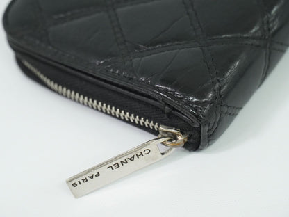 CHANEL パリ ニューヨークライン マトラッセ 長財布 ブラック