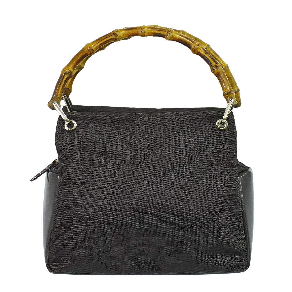 GUCCI バンブー ハンドバッグ ブラウン