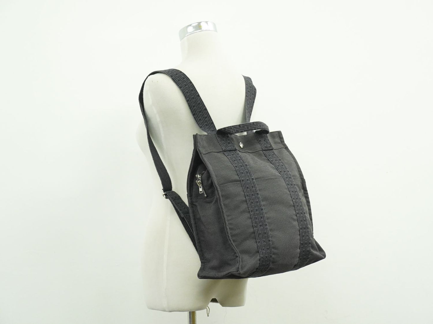 HERMES エールライン アド MM リュックサック グレー