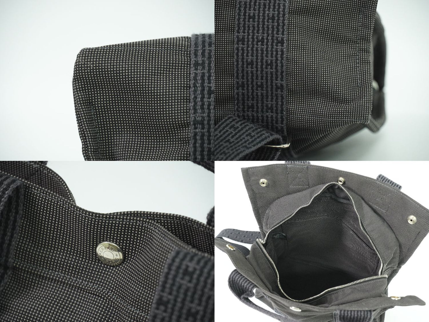 HERMES エールライン アド MM リュックサック グレー