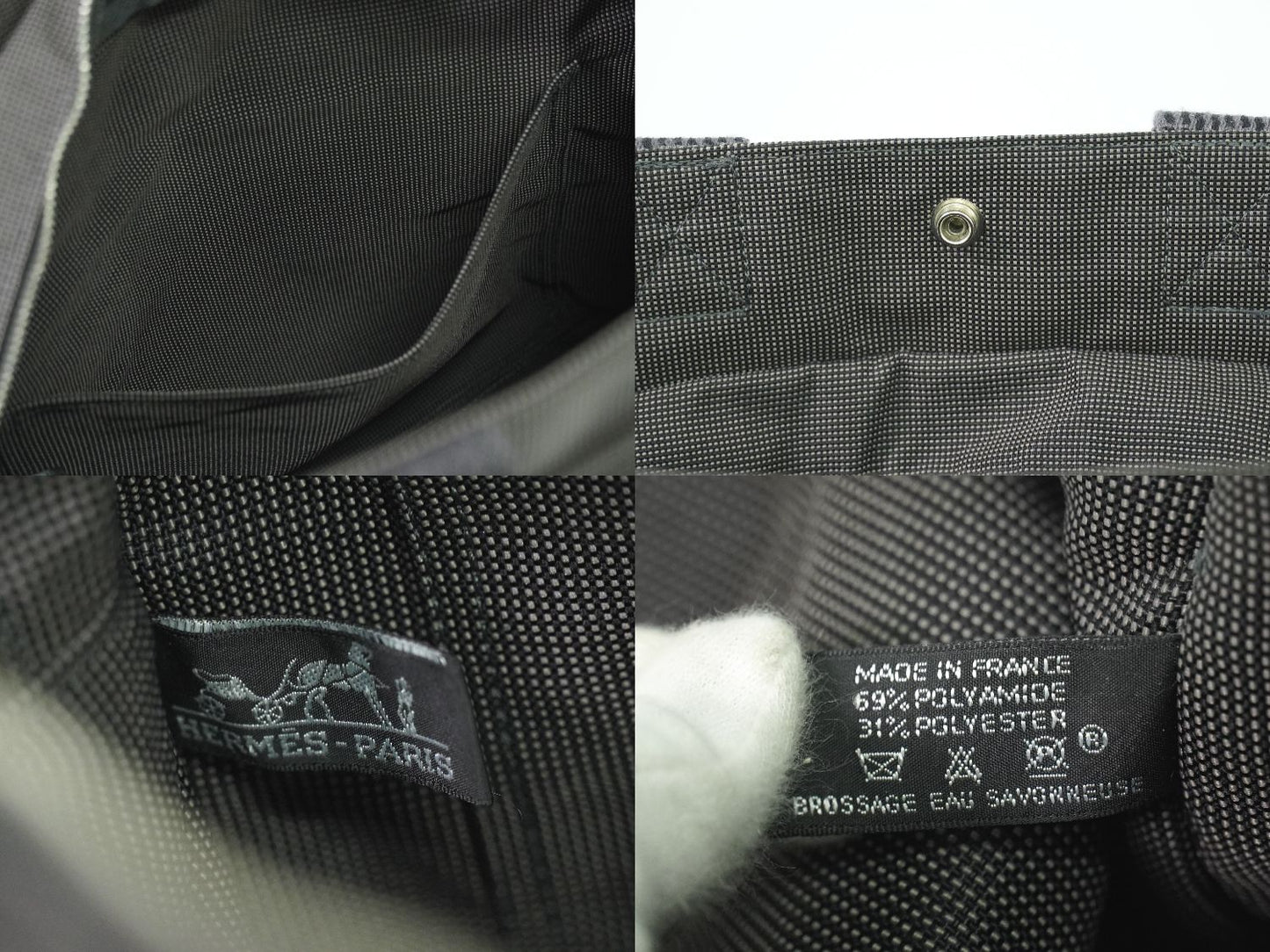 HERMES エールライン アド MM リュックサック グレー