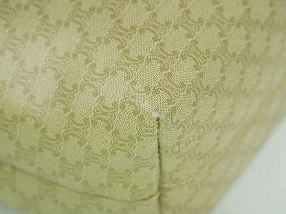 CELINE マカダム ハンドバッグ ベージュ