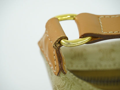 CELINE マカダム ハンドバッグ ベージュ