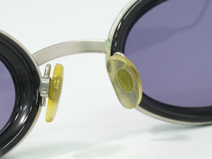CHANEL ロゴ サングラス ブラック シルバー金具