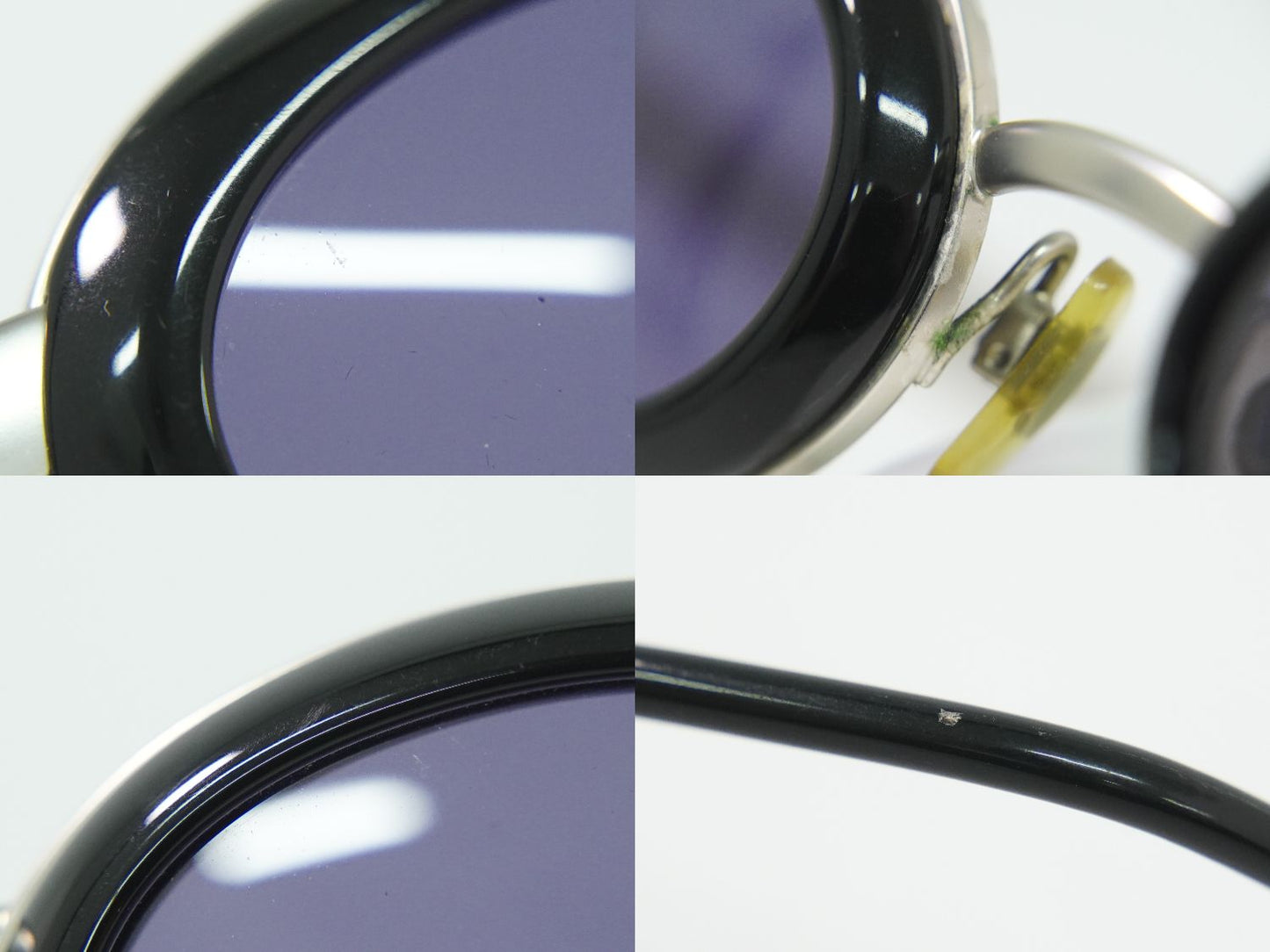 CHANEL ロゴ サングラス ブラック シルバー金具