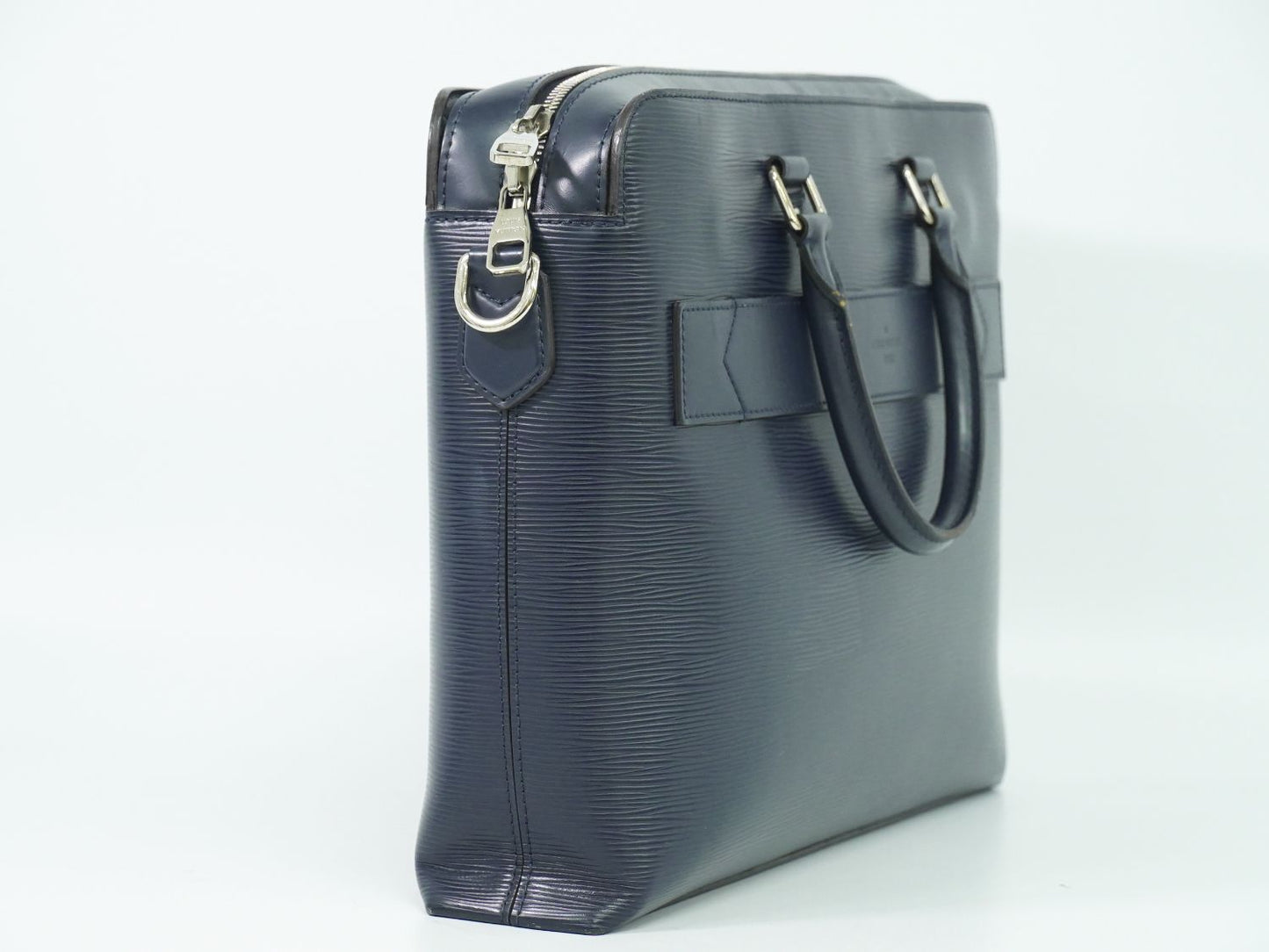 LOUIS VUITTON ブルックス エピレザー ビジネスバッグ ブルーマリーヌ M58848