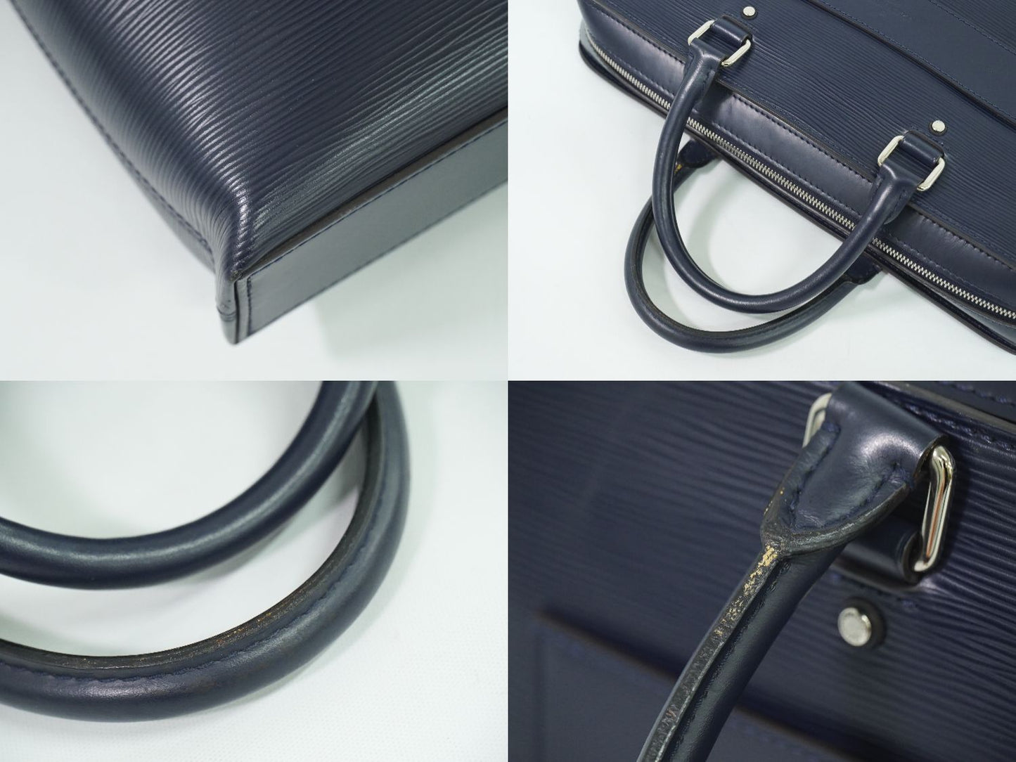 LOUIS VUITTON ブルックス エピレザー ビジネスバッグ ブルーマリーヌ M58848