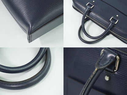 LOUIS VUITTON ブルックス エピレザー ビジネスバッグ ブルーマリーヌ M58848