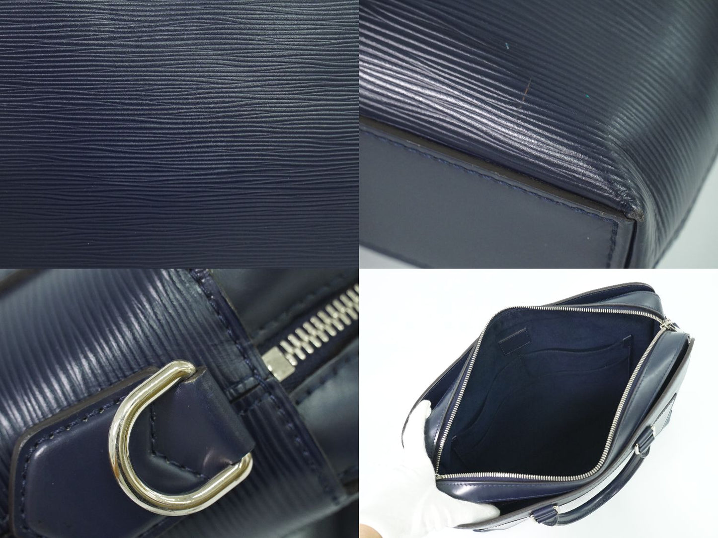 LOUIS VUITTON ブルックス エピレザー ビジネスバッグ ブルーマリーヌ M58848