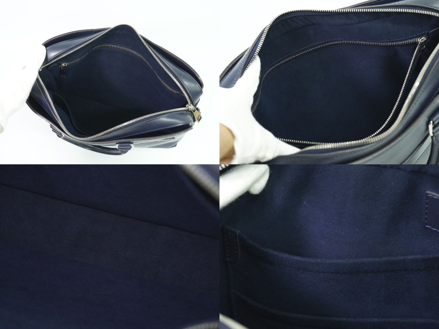 LOUIS VUITTON ブルックス エピレザー ビジネスバッグ ブルーマリーヌ M58848