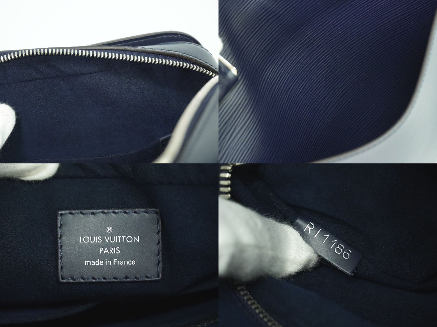 LOUIS VUITTON ブルックス エピレザー ビジネスバッグ ブルーマリーヌ M58848