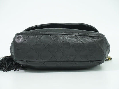 CHANEL ココマーク マトラッセ ショルダーバッグ ブラック