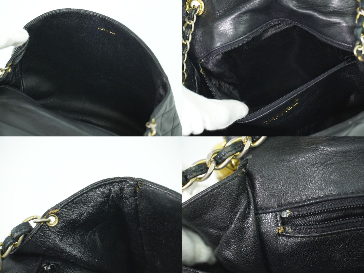 CHANEL ココマーク マトラッセ ショルダーバッグ ブラック