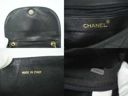 CHANEL ココマーク マトラッセ ショルダーバッグ ブラック