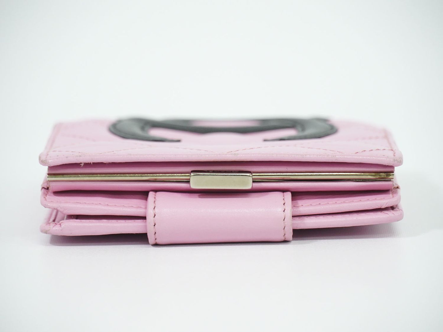 CHANEL ココマーク カンボンライン 折財布 ピンク