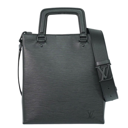 LOUIS VUITTON サックプラ フォールド エピ レザー 2WAY ショルダーバッグ ノワール M58497