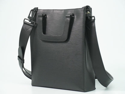 LOUIS VUITTON サックプラ フォールド エピ レザー 2WAY ショルダーバッグ ノワール M58497