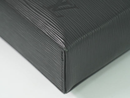 LOUIS VUITTON サックプラ フォールド エピ レザー 2WAY ショルダーバッグ ノワール M58497