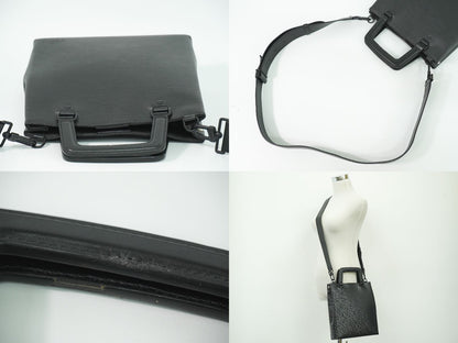 LOUIS VUITTON サックプラ フォールド エピ レザー 2WAY ショルダーバッグ ノワール M58497