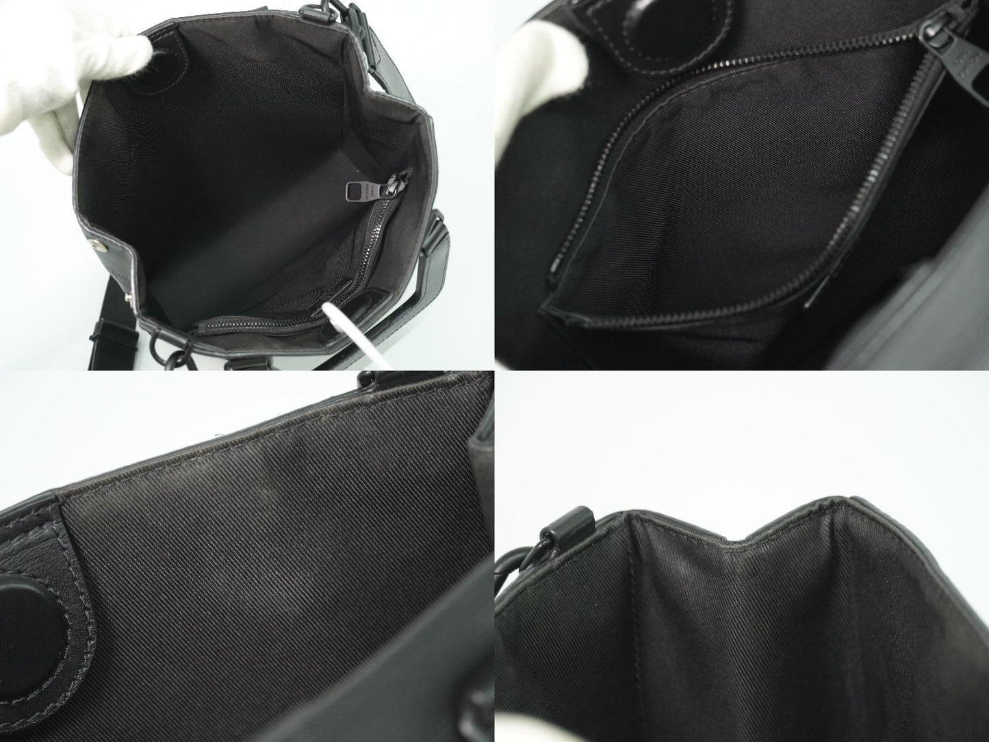 LOUIS VUITTON サックプラ フォールド エピ レザー 2WAY ショルダーバッグ ノワール M58497