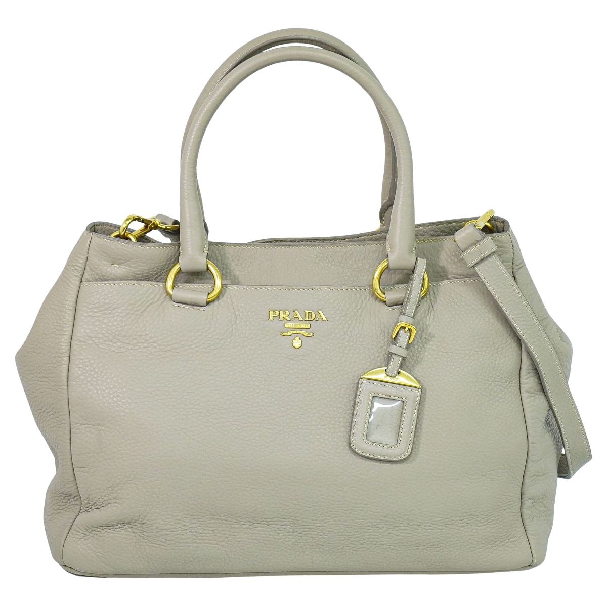 PRADA 2WAY ショルダーバッグ グレージュ BR4393