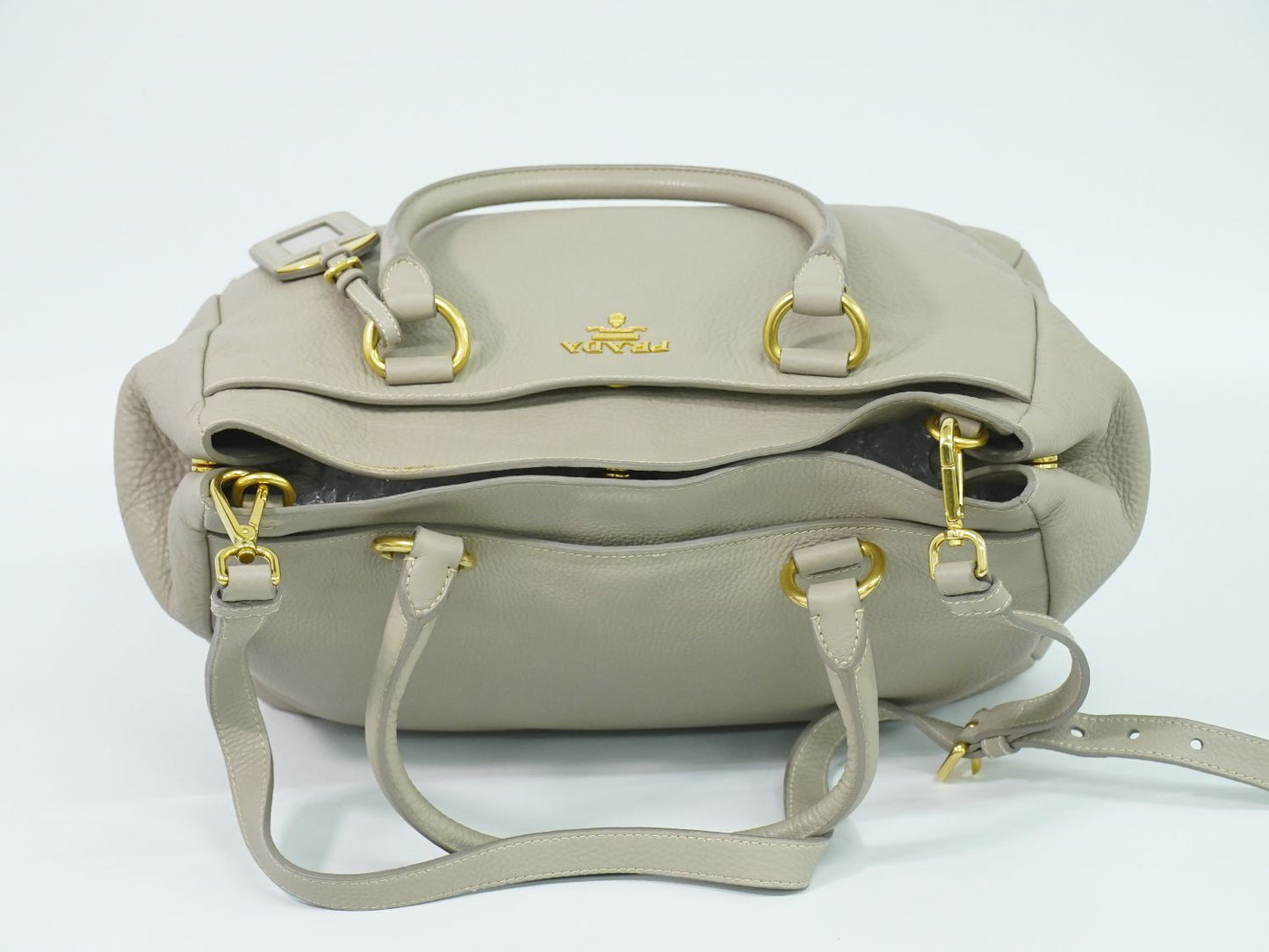 PRADA 2WAY ショルダーバッグ グレージュ BR4393