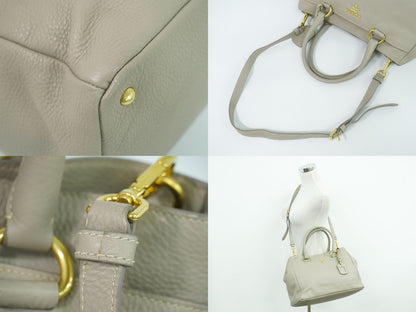 PRADA 2WAY ショルダーバッグ グレージュ BR4393