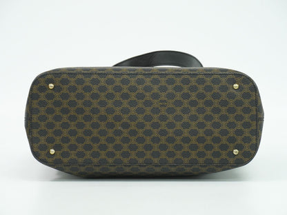 CELINE マカダム トートバッグ ブラウン ブラック