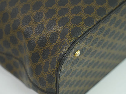 CELINE マカダム トートバッグ ブラウン ブラック