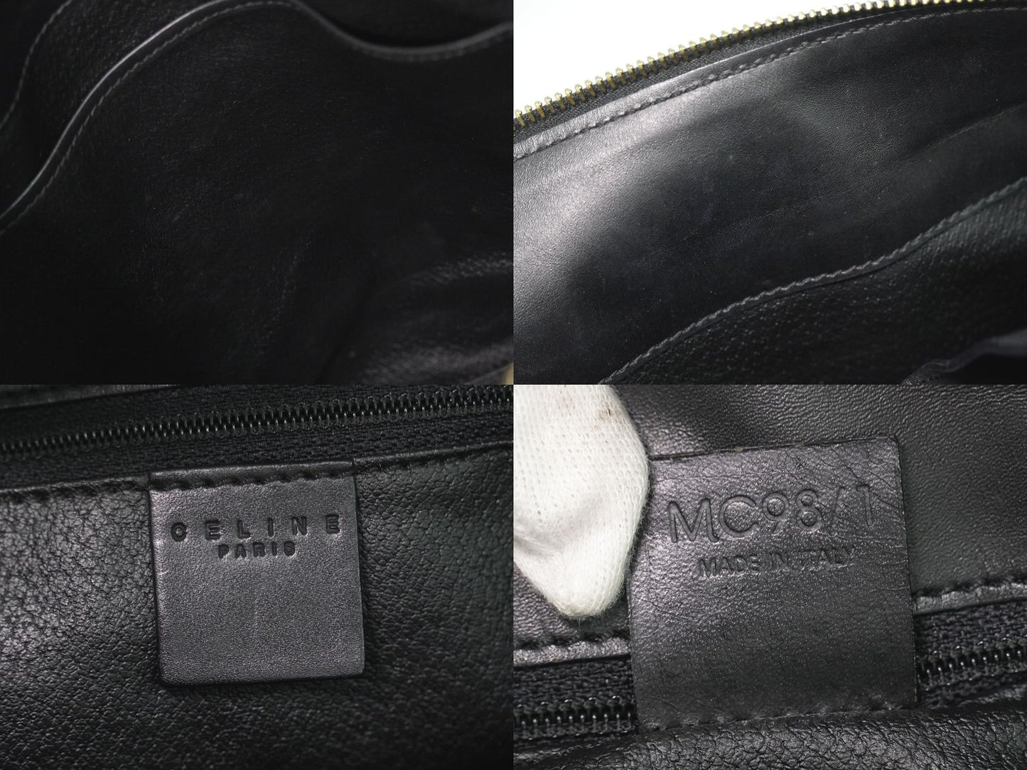 CELINE マカダム トートバッグ ブラウン ブラック