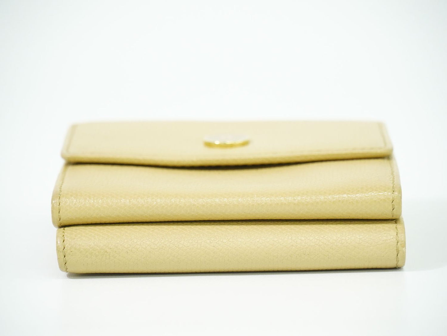 CHANEL ココマーク ココボタン 折財布 ベージュ